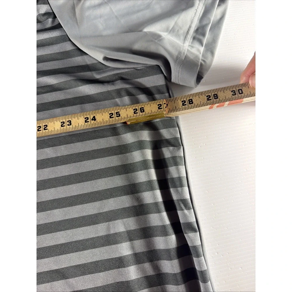 Adidas Ultimate365 3-Color Stripe Golf Polo Men's 3XL Gray NWT $65 FS5198